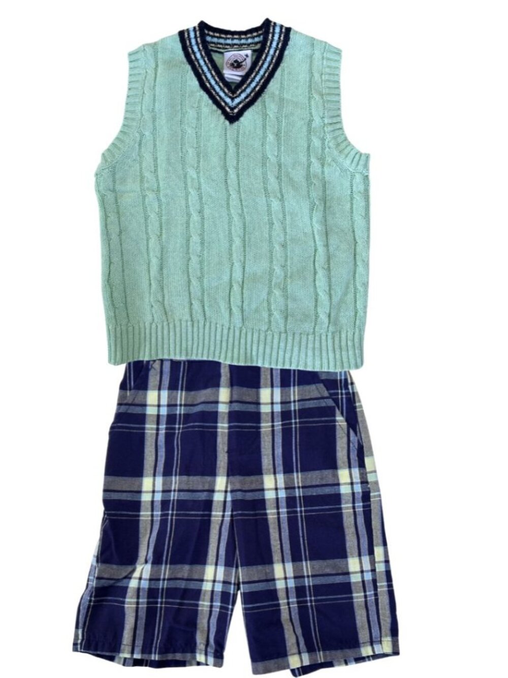 Boys 2T V-Neck Sweater and Shorts, 2T